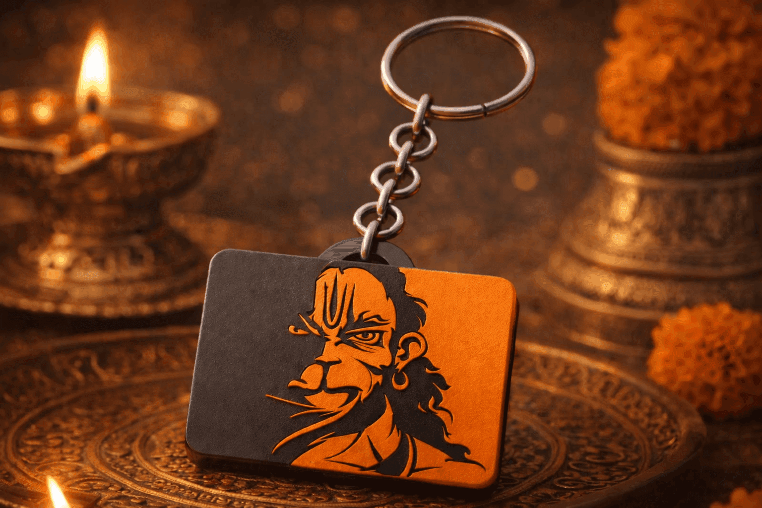 Fierce Hanuman Keychain