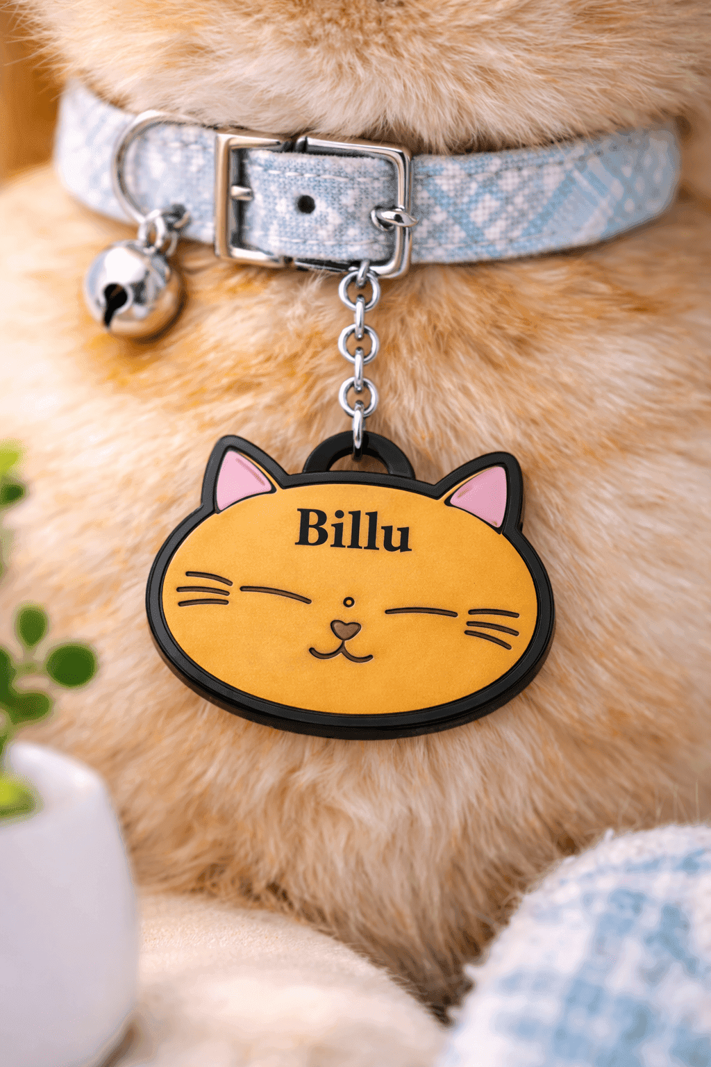 Cat Tag Keychain 