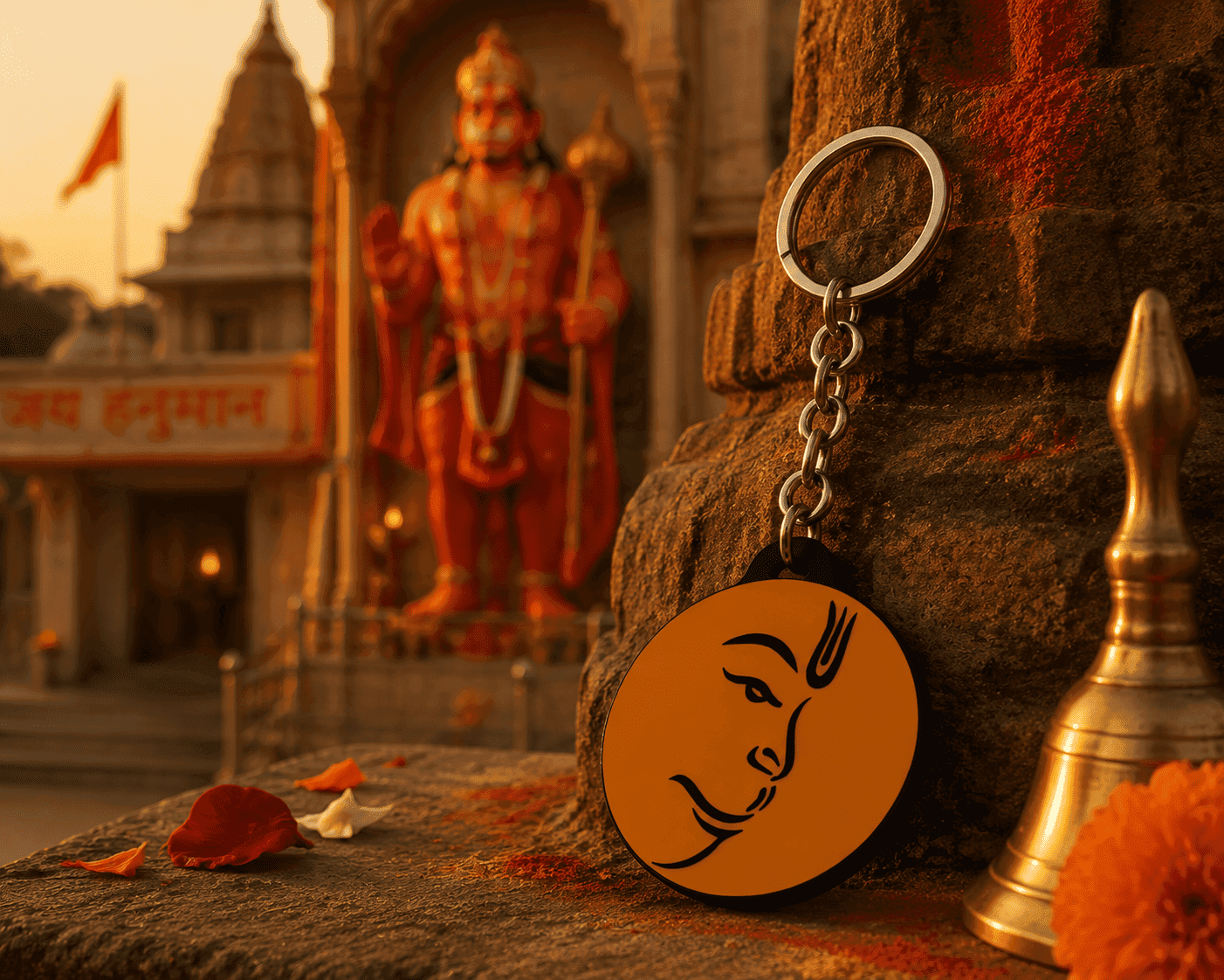 Hanuman Dhyan Keychain